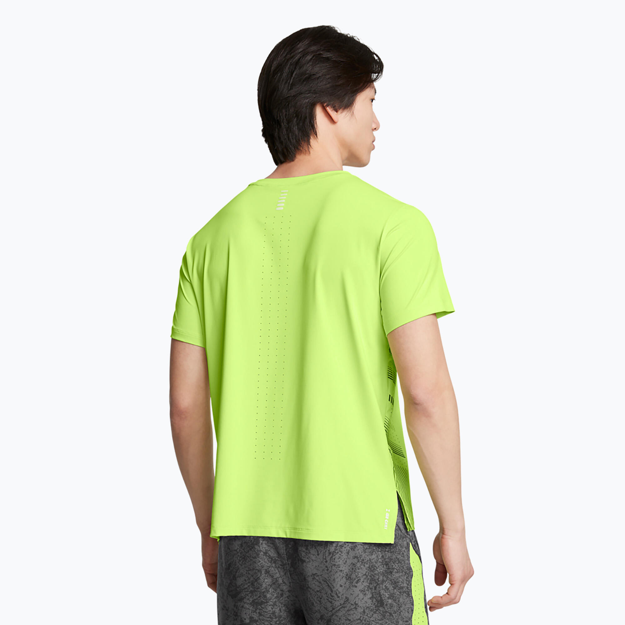 Maillot manches courtes Under Armour Launch Elite Vert Homme 2/5