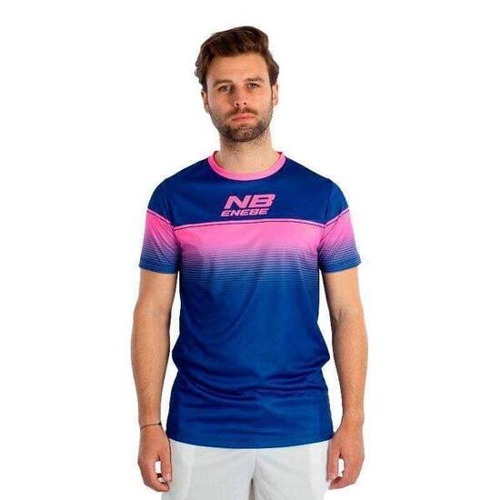 Enebe Lob T-shirt In Marineblau Und Rosa