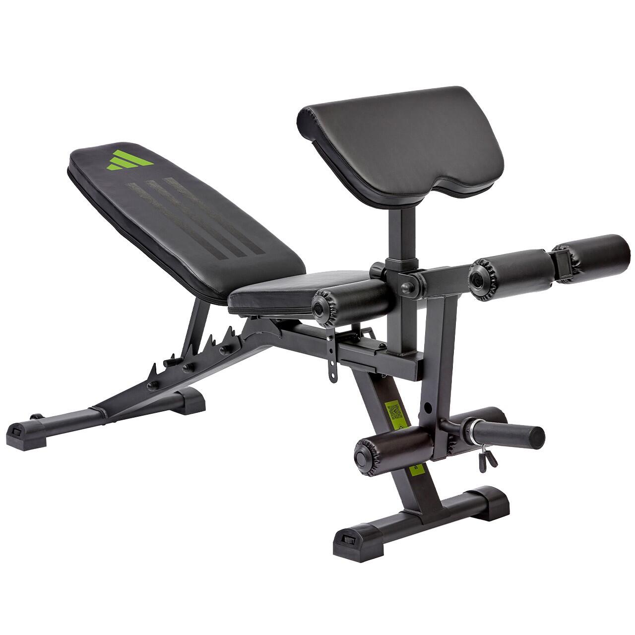 Adidas Performance Training Weight Bench with Preacher Curl 1/8