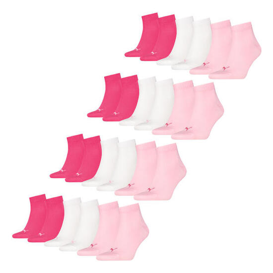 Quarter Socken 12 Paar weich komfortabel Herren Damen Unisex - Soft Cotton