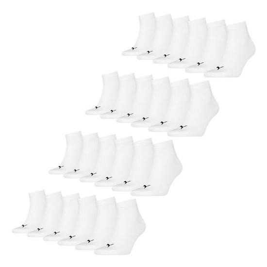 Quarter Socken 12 Paar weich komfortabel Herren Damen Unisex - Soft Cotton