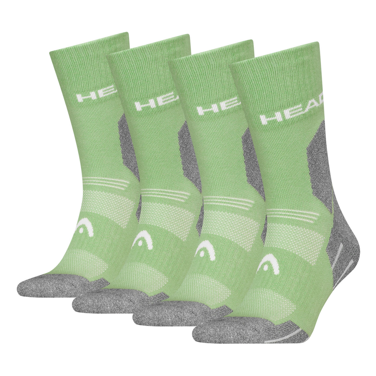 HEAD Wandersocken Outdoorsocken 2 Paar Damen Herren - Hiking All Climates Crew Socks