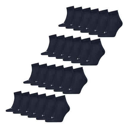 Quarter Socken 12 Paar weich komfortabel Herren Damen Unisex - Soft Cotton