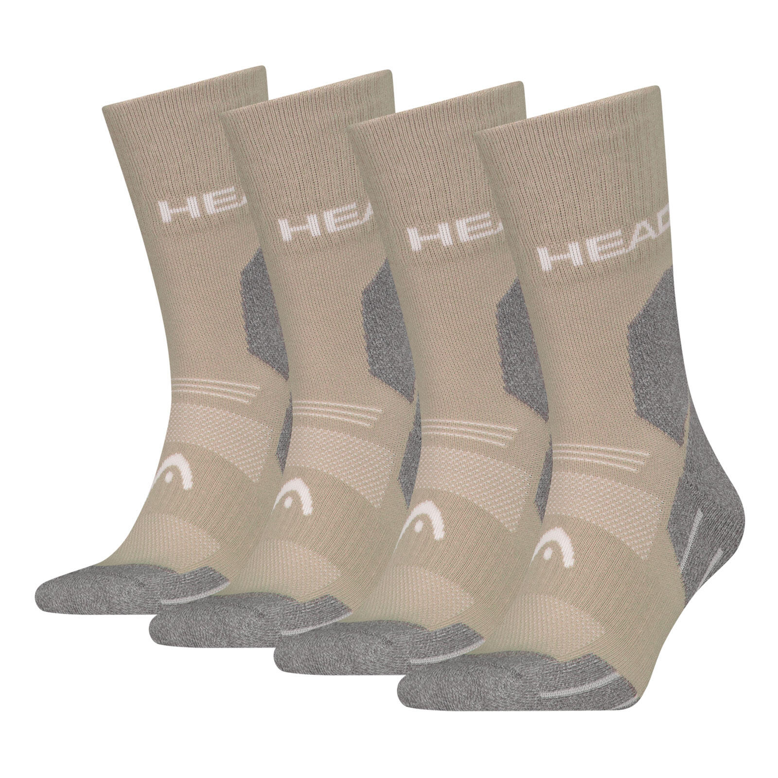 HEAD Wandersocken Outdoorsocken 2 Paar Damen Herren - Hiking All Climates Crew Socks