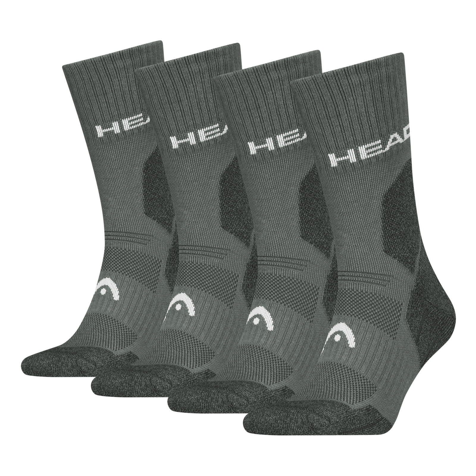 HEAD Wandersocken Outdoorsocken 2 Paar Damen Herren - Hiking All Climates Crew Socks