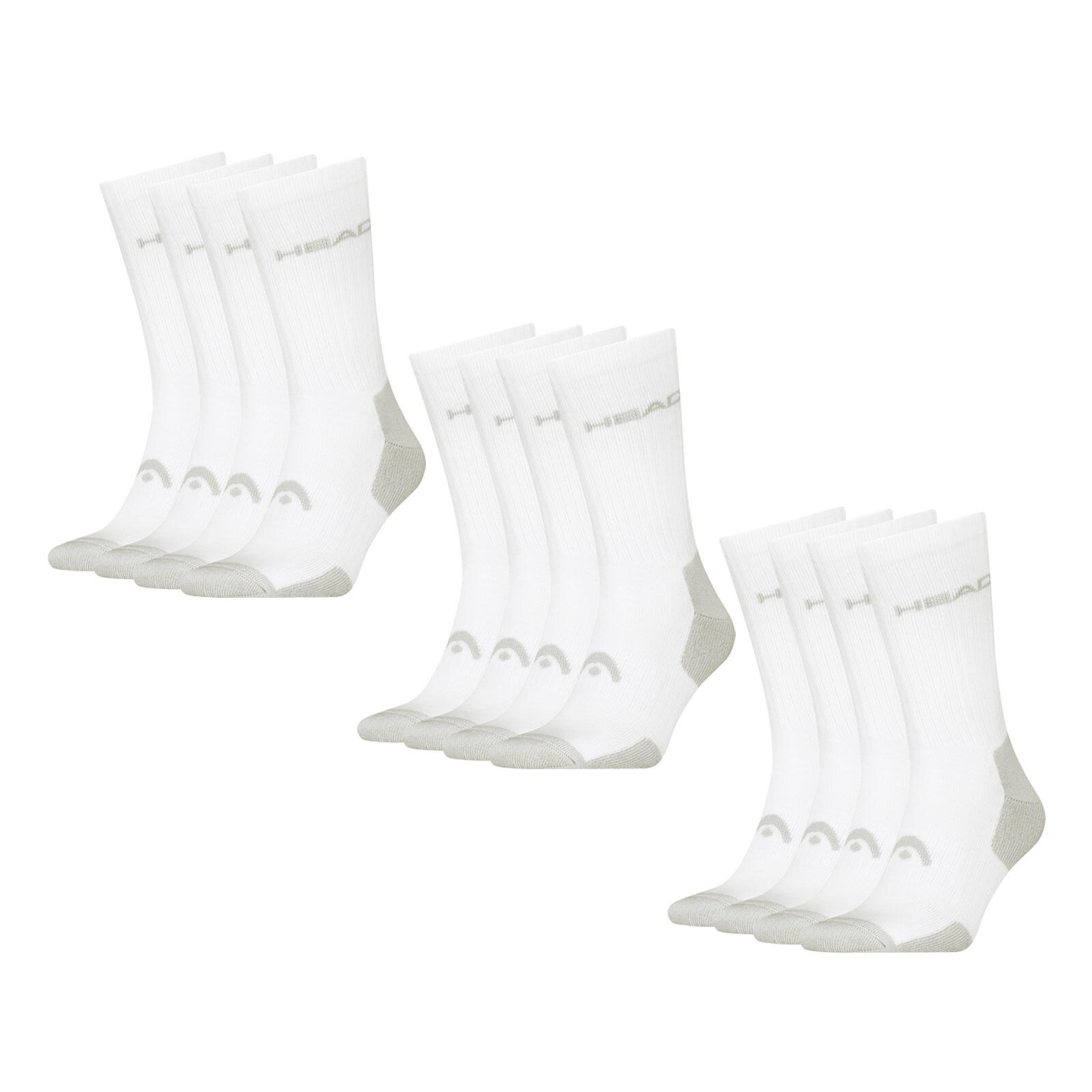 HEAD Sportsocken weich dämpfend mit Logo Unisex - Crew-Tennissocken