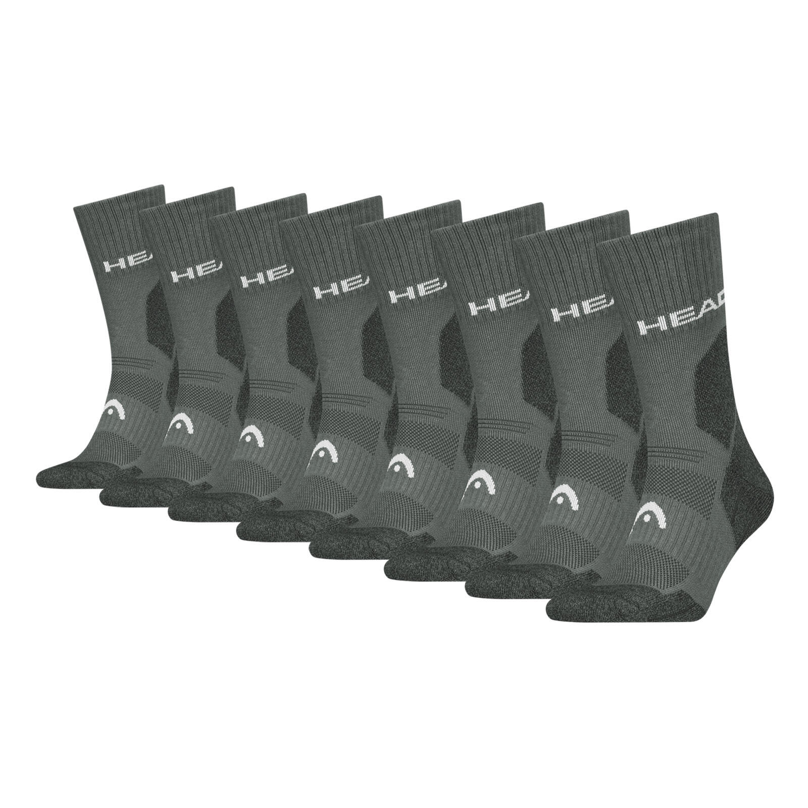 HEAD Wandersocken Outdoorsocken 4 Paar Damen Herren - Hiking All Climates Crew Socks