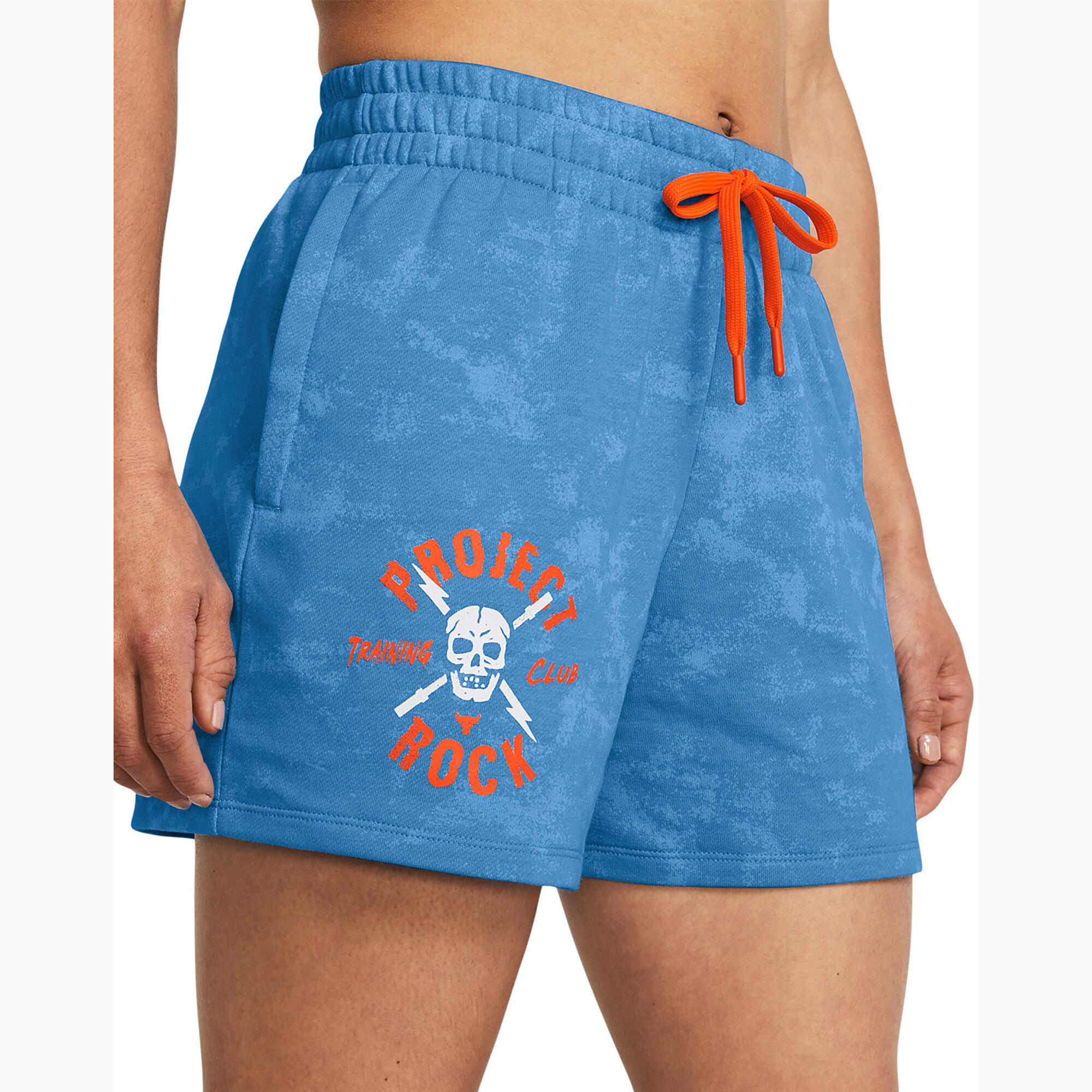 Short d'entraînement femme Project Rock Underground Terry Under Armour 4/5