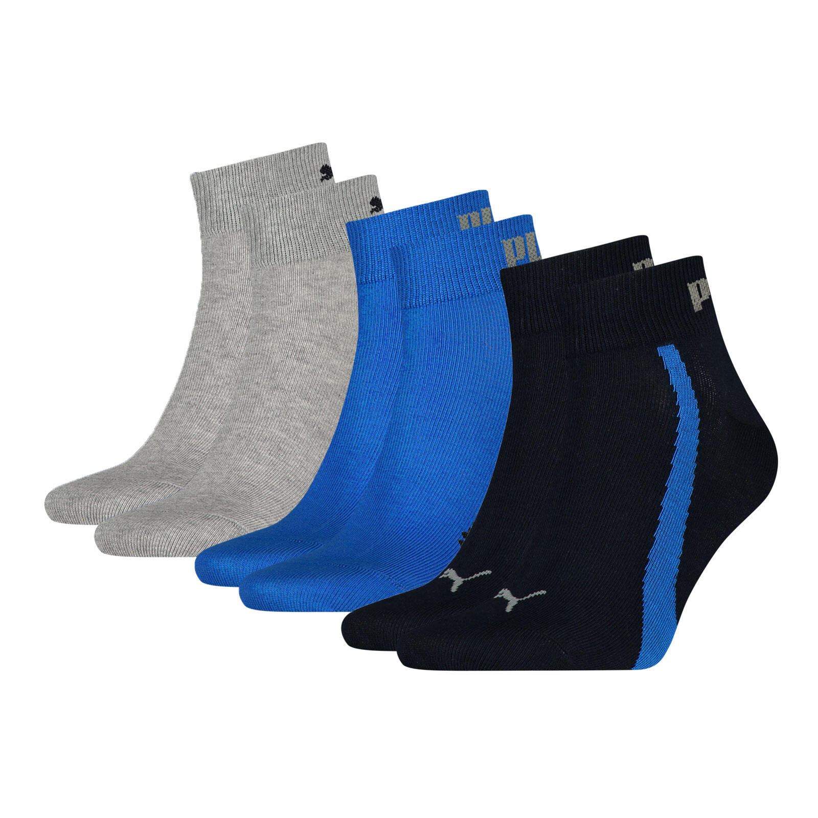 negro / gris oscuro / azul