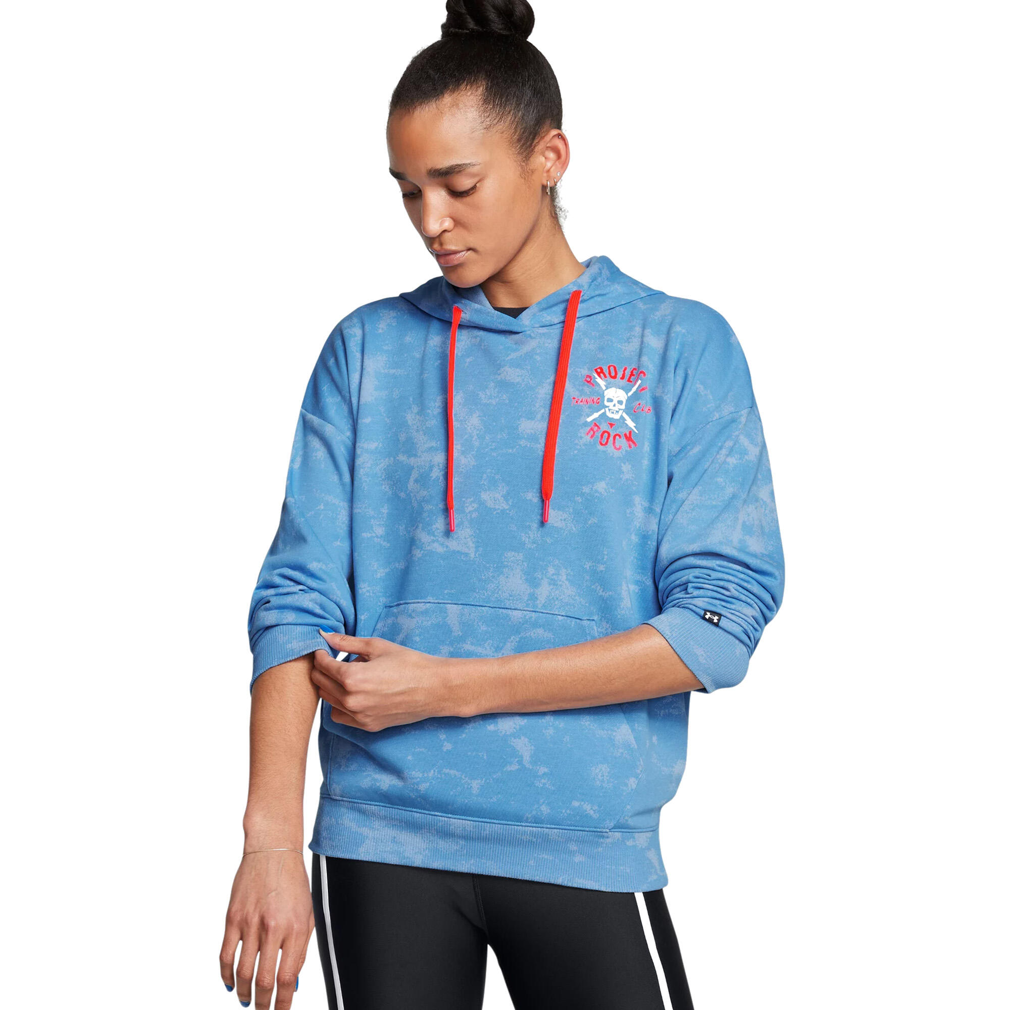 Under Armour - Sweat D'Entraînement Femme Project Rock Underground Terry Hd Under Armour - Sweat-shirt - Bleu - 42 M/l - Decathlon