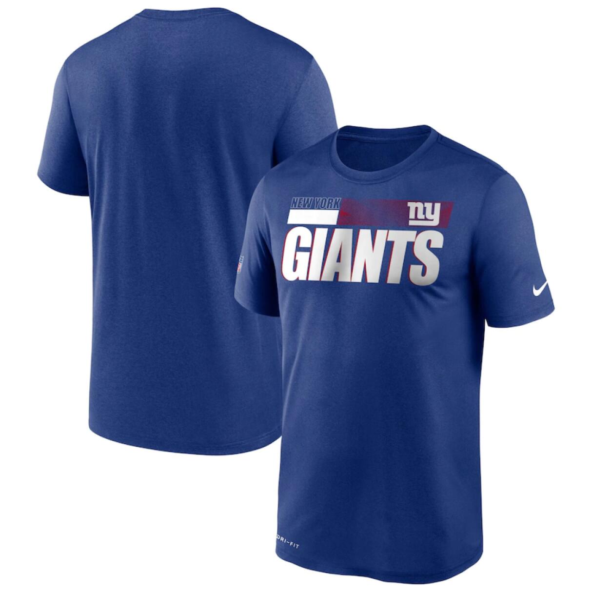 New York Giants Men s T Shirt Nike Blue Legend Sideline Short Sleeve Blue NIKE Decathlon