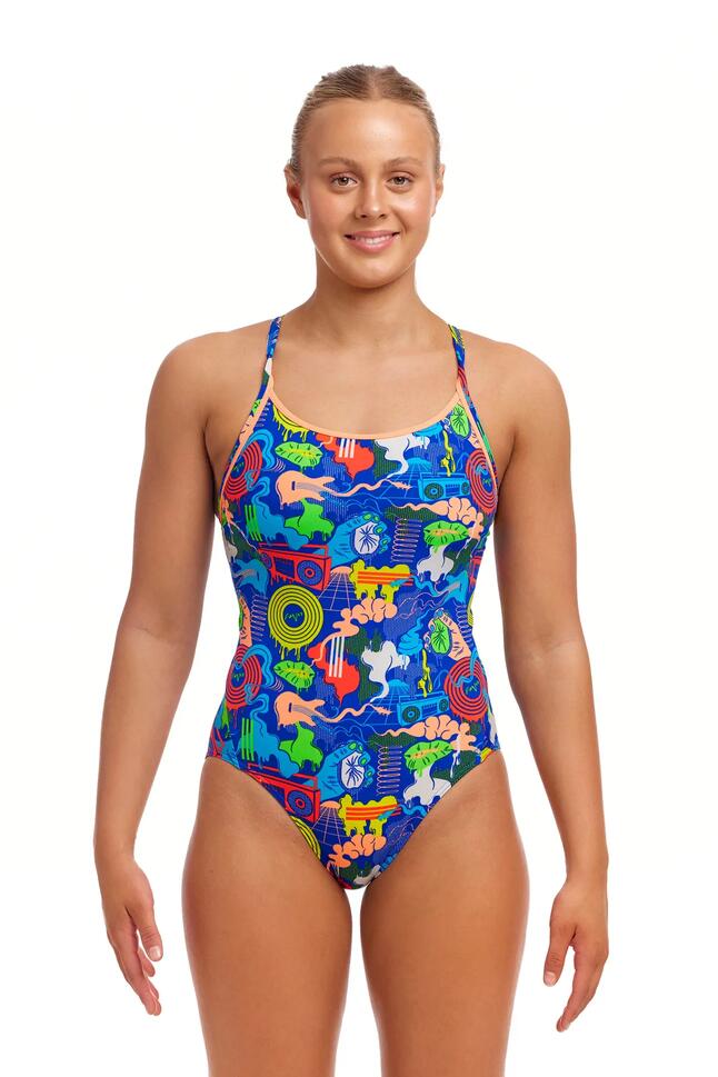 Strój kąpielowy jednoczęściowy FUNKITA Blues Baby- Diamond Back