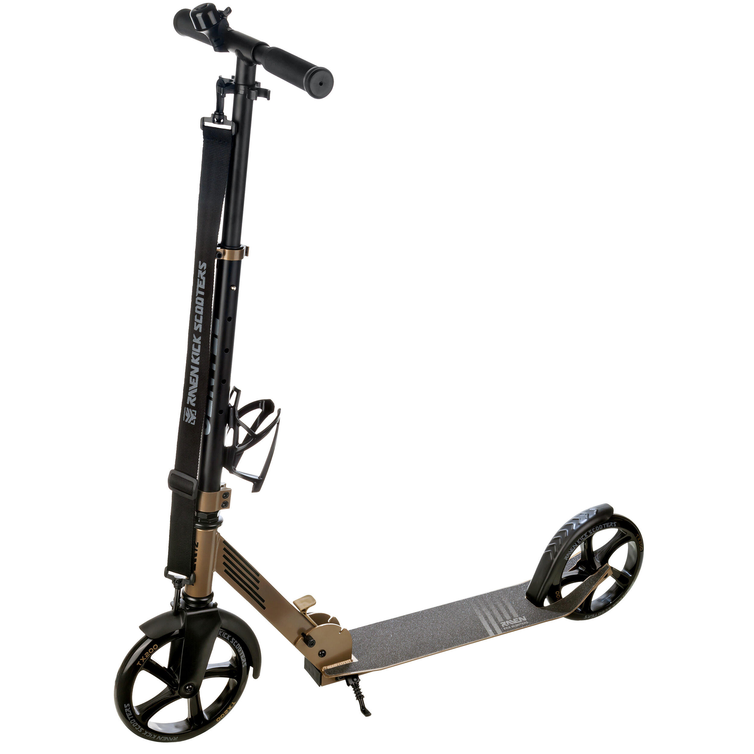 RAVEN Campainha e suporte para garrafa scooter 200mm Raven Sentel Gold