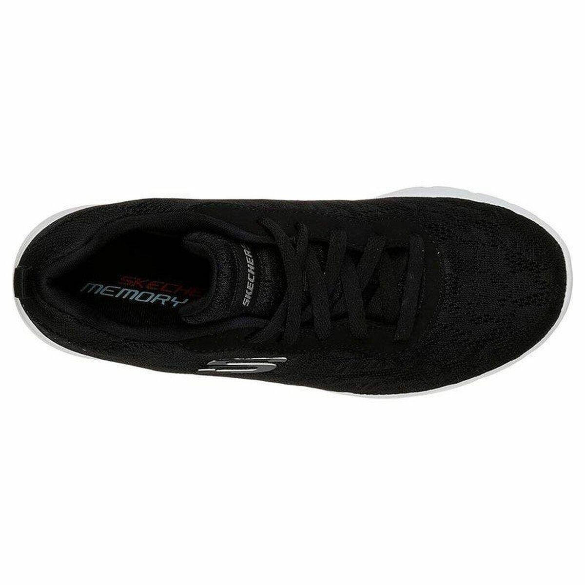 Sports Trainers for Women Skechers Floral Mesh Lace Up Black 5/5