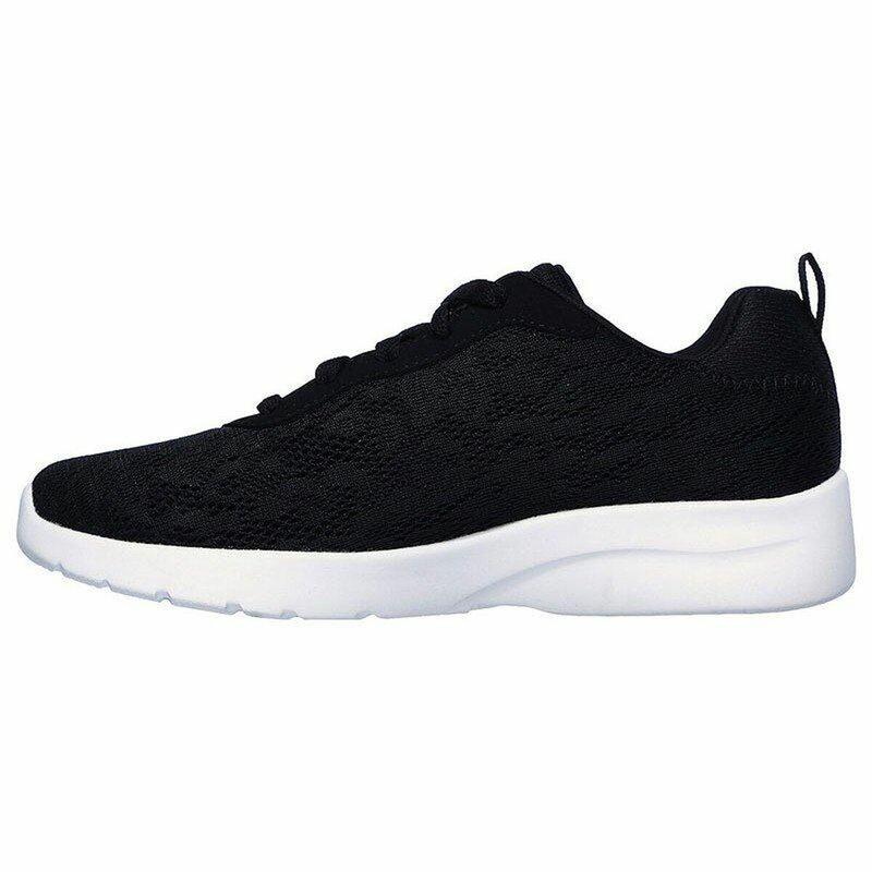 Zapatillas Deportivas Mujer Skechers Floral Mesh Lace Up Negro