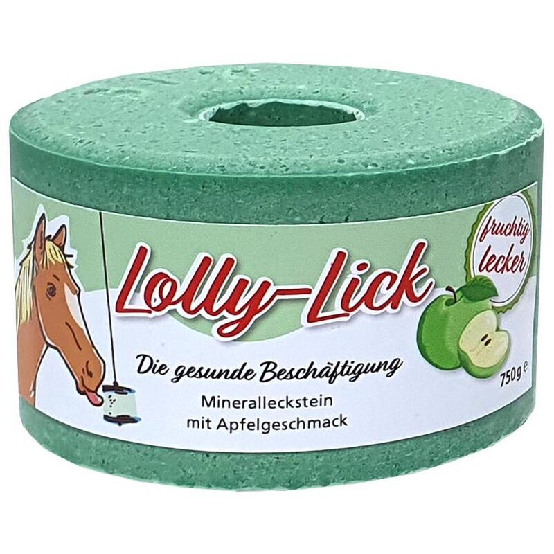 Lolly-Lick, pierre à lécher minérale avec pomme, 750 g