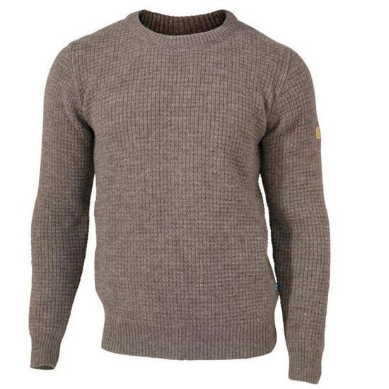 Pull NLS Petal Nutmeg homme - 100% pure laine non teinte