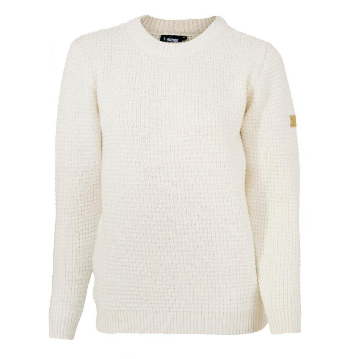 Ivanhoeoefsweden - Pull Femme Nls Petal Natural White Col Rond - 100% Pure Laine Non Teinte - Pull - Blanc - 44 L - Decathlon
