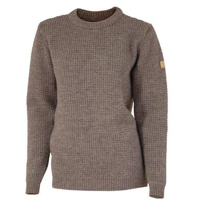 Pullover für Damen NLS Petal Nutmeg – 100 % reine,ungefärbte Wolle