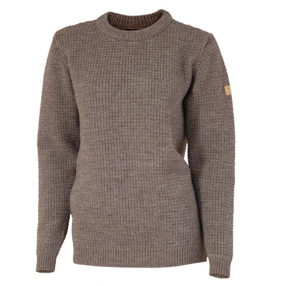 Ivanhoeoefsweden - Pull Femme Nls Petal Nutmeg Col Rond - 100% Pure Laine Non Teinte - Pull - Marron - 44 L - Decathlon