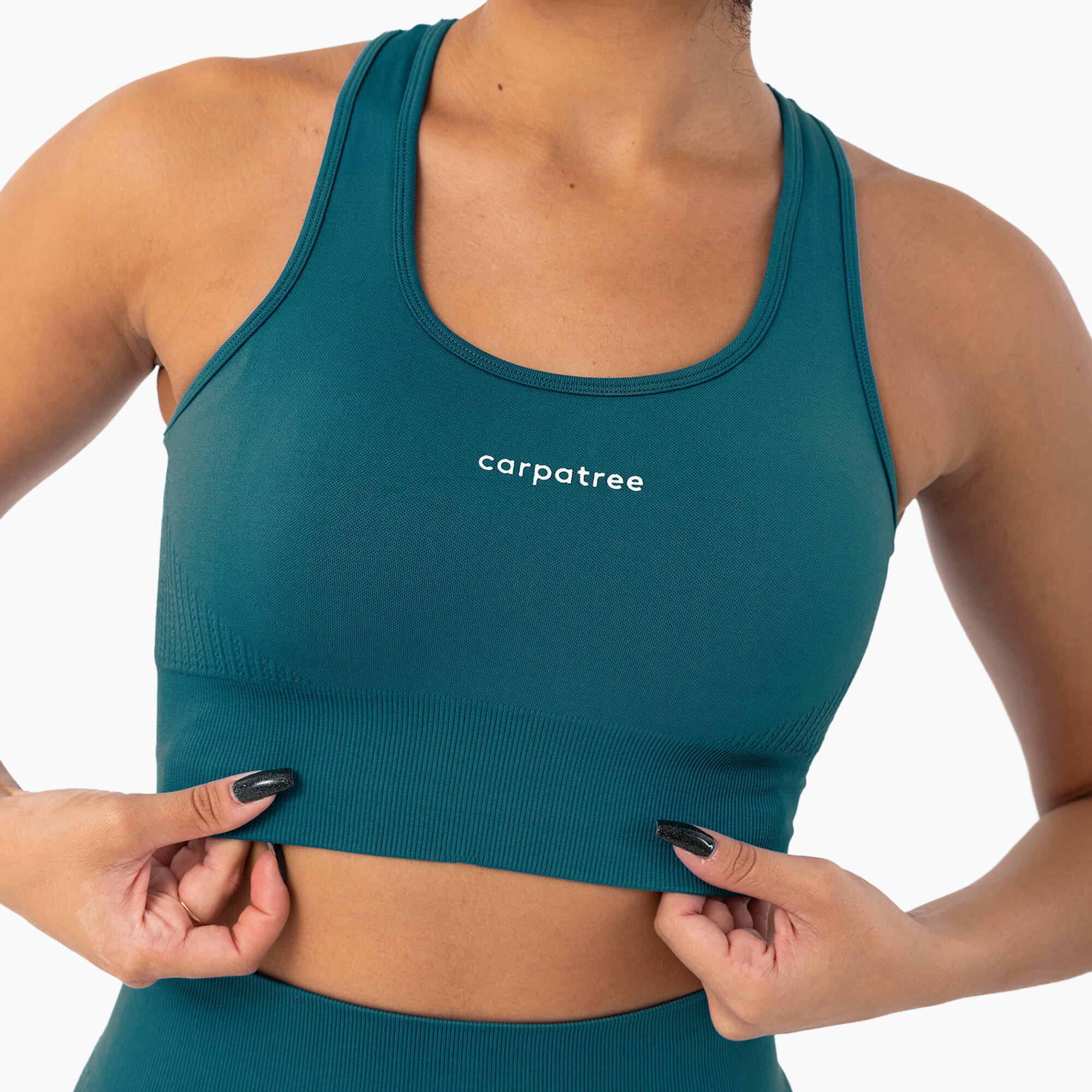 Top deportivo femenino Carpatree Blaze sin costuras y sin mangas 4/5