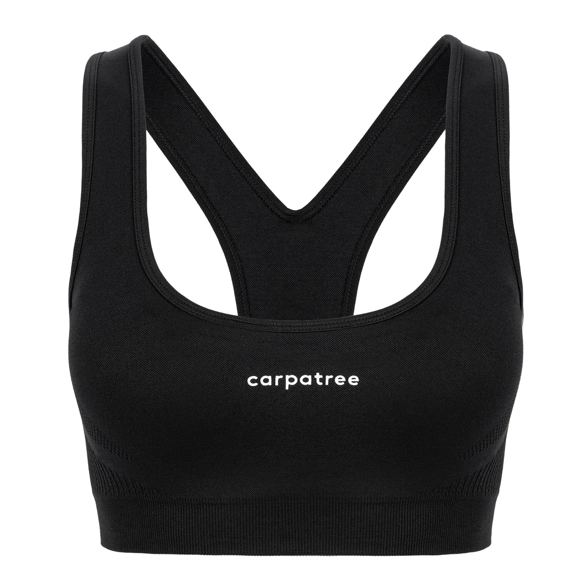 CARPATREE Carpatree Blaze Nahtloser Trainings-BH in Sepiaschwarz