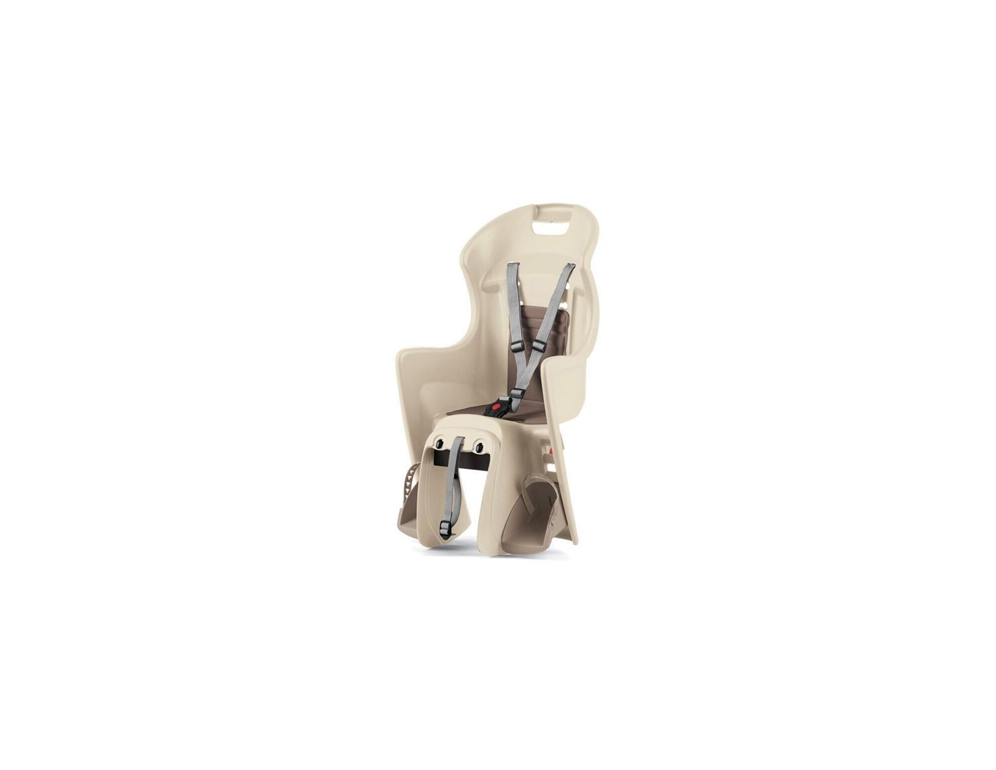 Cadeira bicicleta traseira polisport boody creme