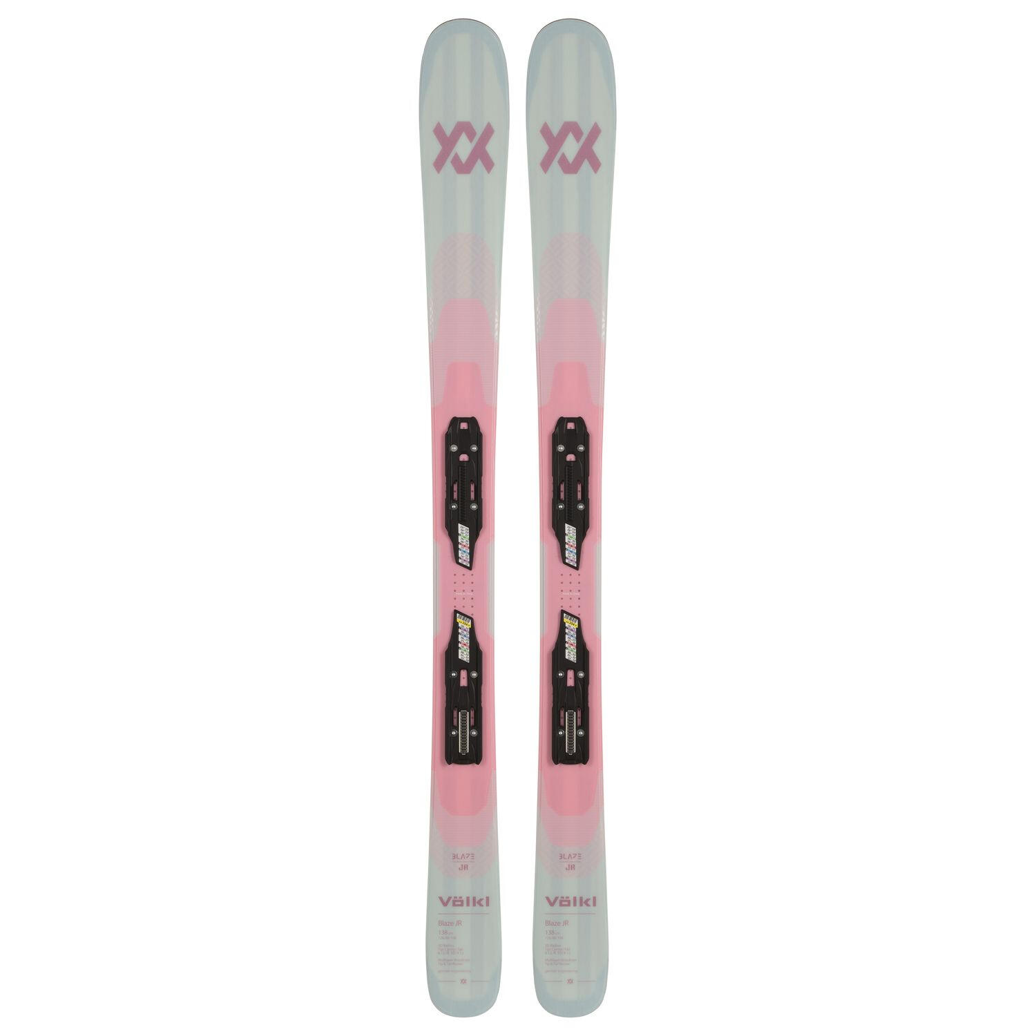 Völkl - Pack De Skis Blaze Jr Blue Pink + Fixations 7.0 Vmotion Jr Fille - Skis - Bleu - 148 Cm - Decathlon