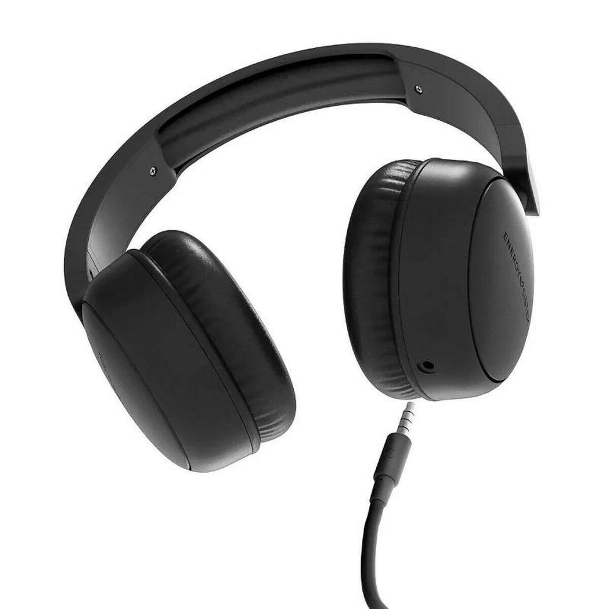 Fones de Ouvido Bluetooth de Faixa de Cabeça Energy Sistem Soundspire Preto 3/4