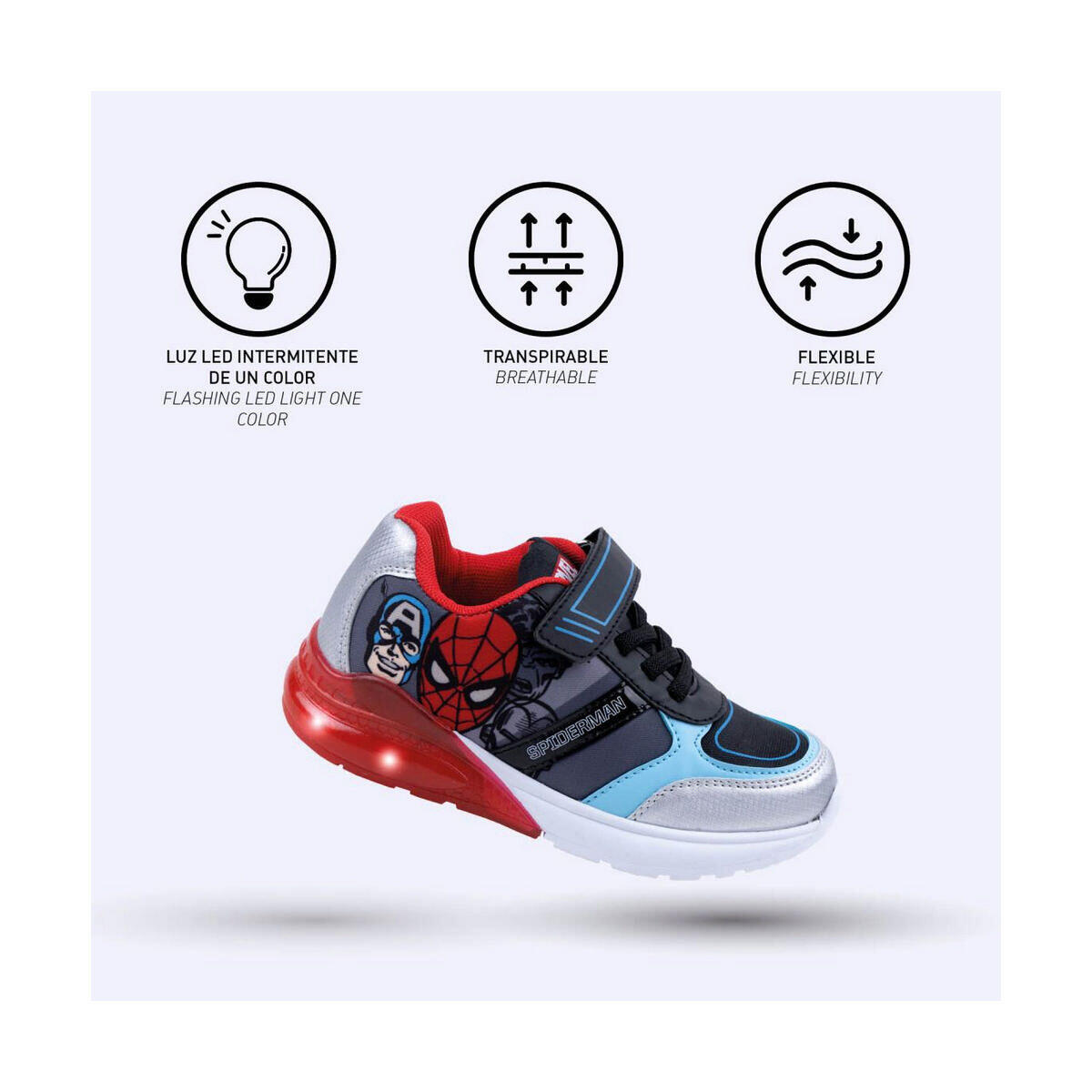 Zapatillas Deportivas con LED The Avengers 4/5