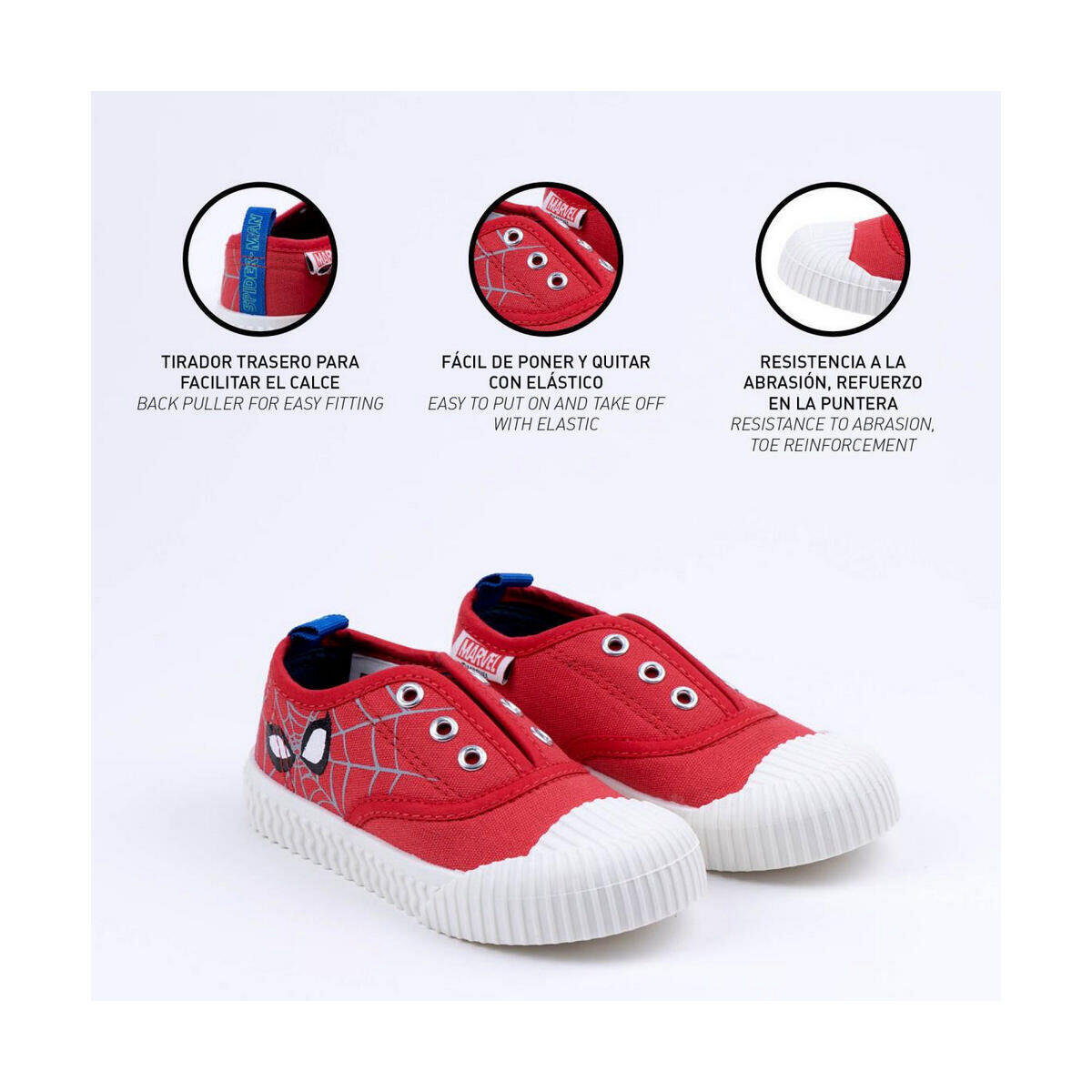 Zapatillas Casual Niño Spider-Man Rojo 3/5