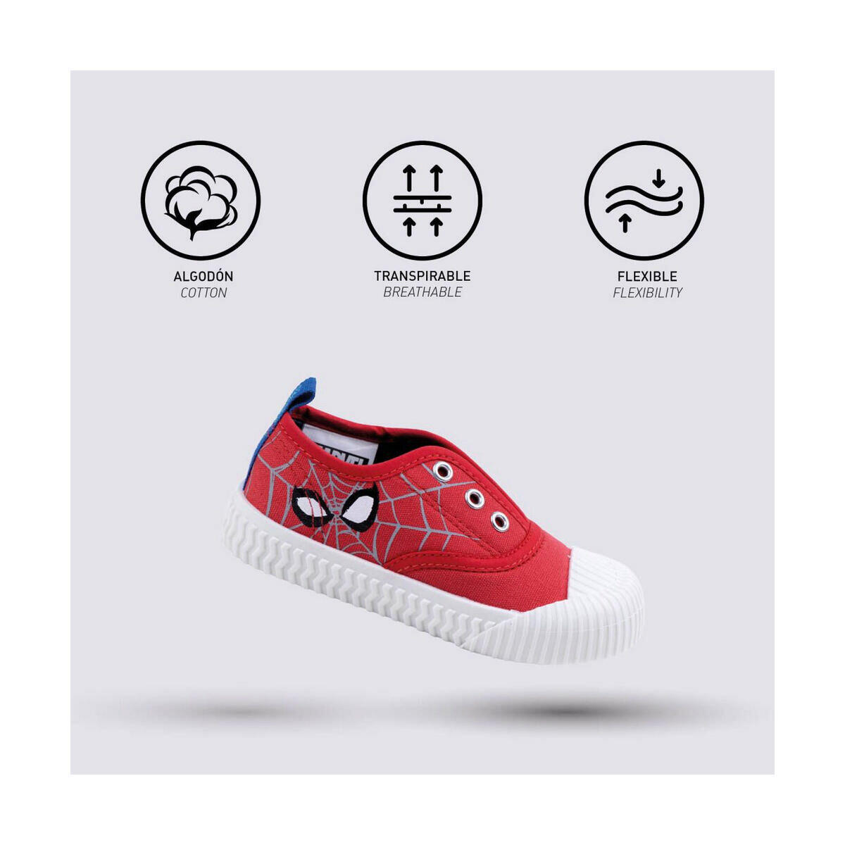 Zapatillas Casual Niño Spider-Man Rojo 5/5