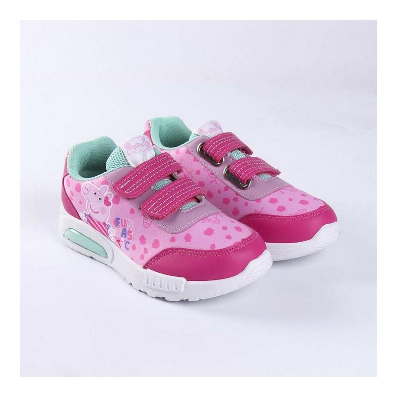 Zapatillas Casual Con LED Peppa Pig Rosa