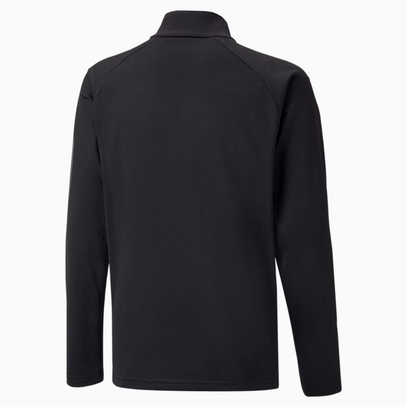 echipaLIGA Quarter-Zip Fotbal Top Tineret PUMA Black White