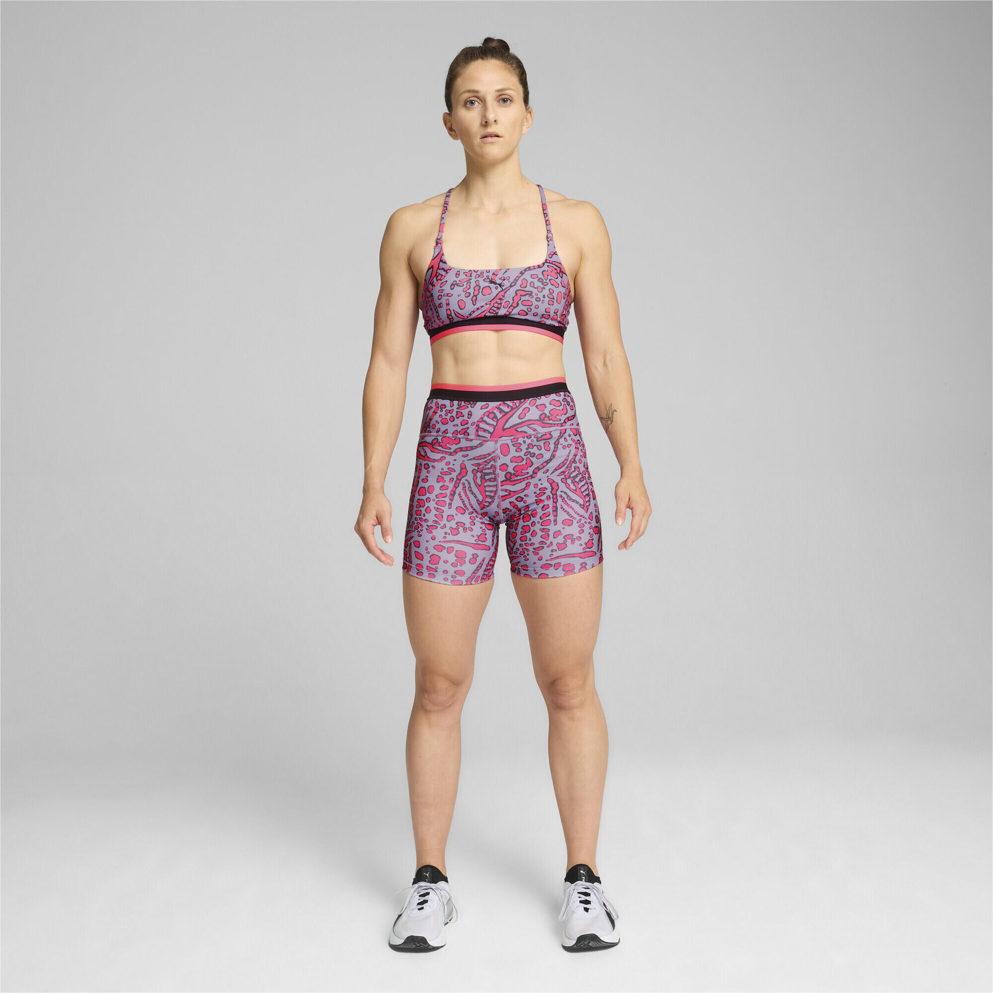 Brassière de training MOVE BRA Femme PUMA Sunset Glow Concept Aop Pink 2/7