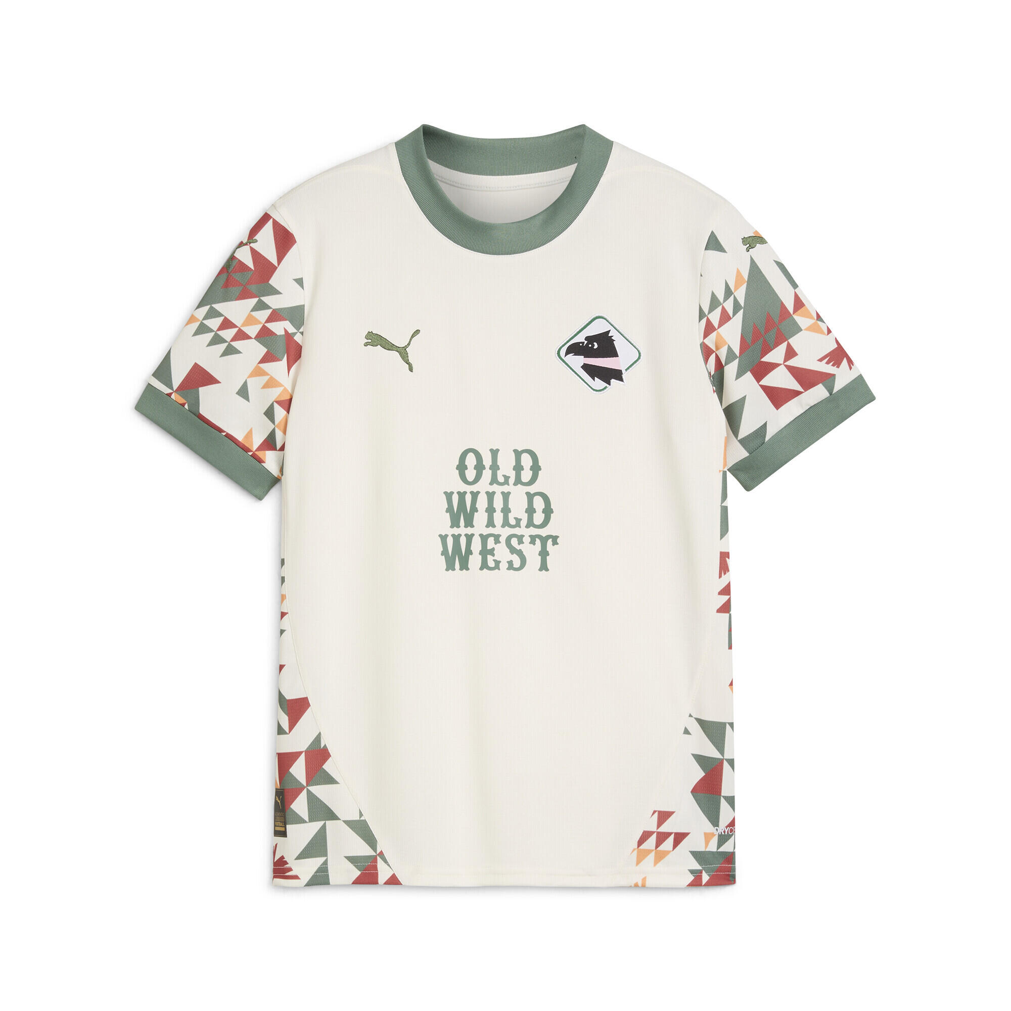 PUMA Palermo F.C. Maglia Third 24/25 per ragazzi PUMA Warm White Eucalyptus Green