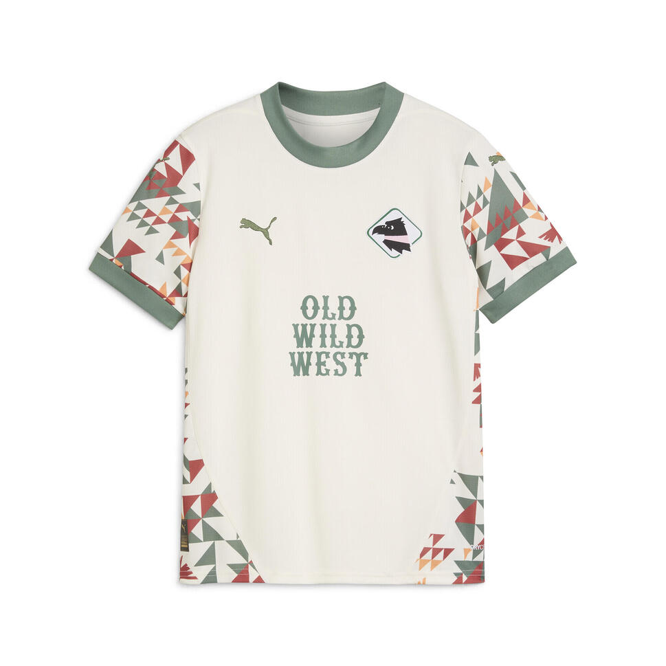 Młodzieżowa koszulka Palermo F.C. 24/25 PUMA Warm White Eucalyptus Green
