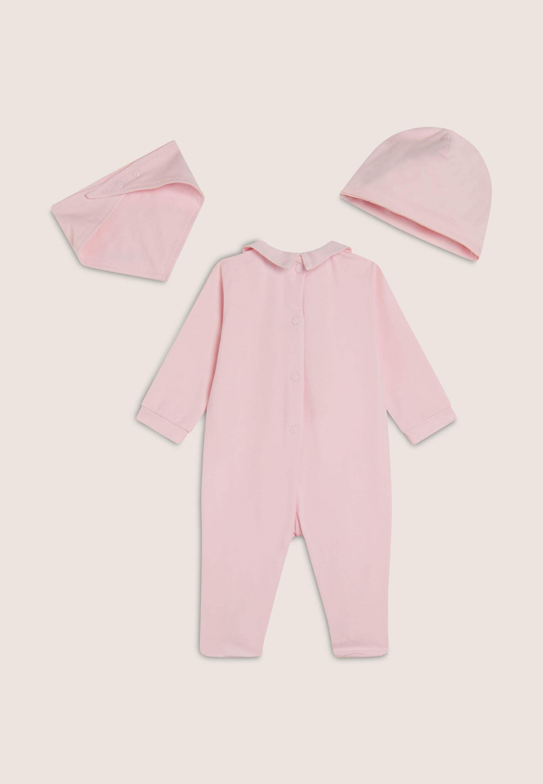 Combinaison pour bébés avec bonnet et bavoir 2/3