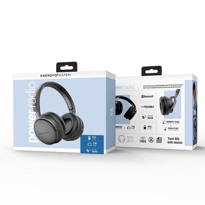 Casques avec Microphone Energy Sistem Power Radio USB