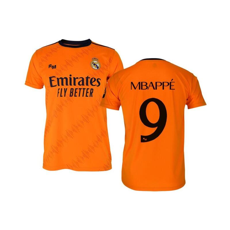 Camiseta Real Madrid Mbappé 2ª Equipación Réplica Oficial 24/25