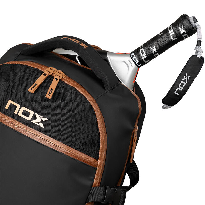 Mochila Nox Luxury Open Series Negro Marrón