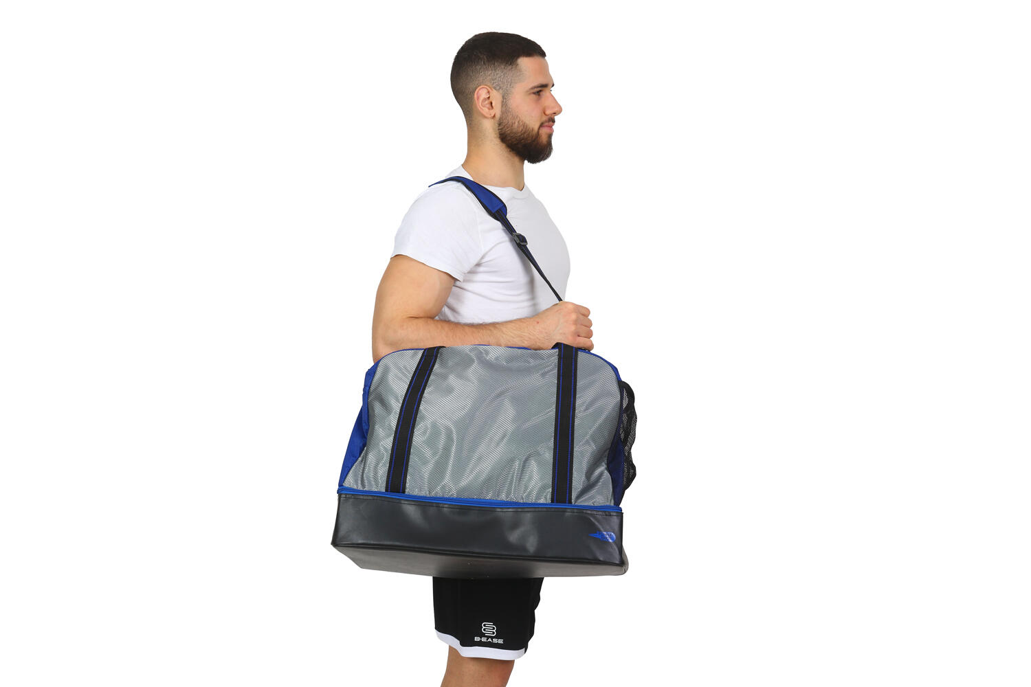 Sac de sport écologique Cubico - Etanche - Bleu et noir 6/6