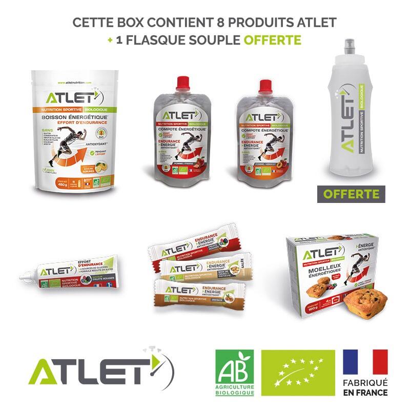 BOX TRAIL ATLET (8 produits + 1 flasque souple 500ml (valeur 15