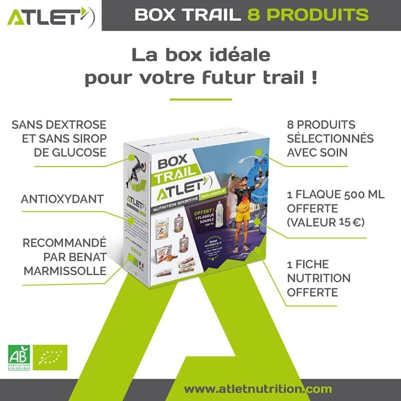 BOX TRAIL ATLET (8 produits + 1 flasque souple 500ml (valeur 15