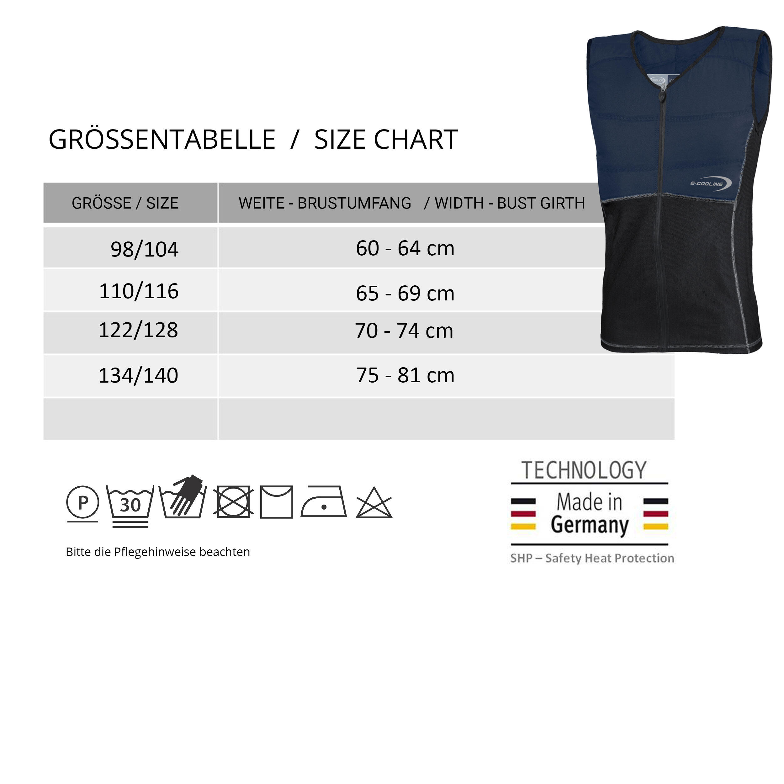 E.COOLINE Powercool SX3 shirtvest|koelvest voor kinderen |geactiveerd met water 3/9