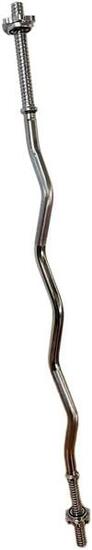 Bilanciere Sagomato 120 cm Chiusura a Vite Diametro 25 mm Curl Bar Screw Bar