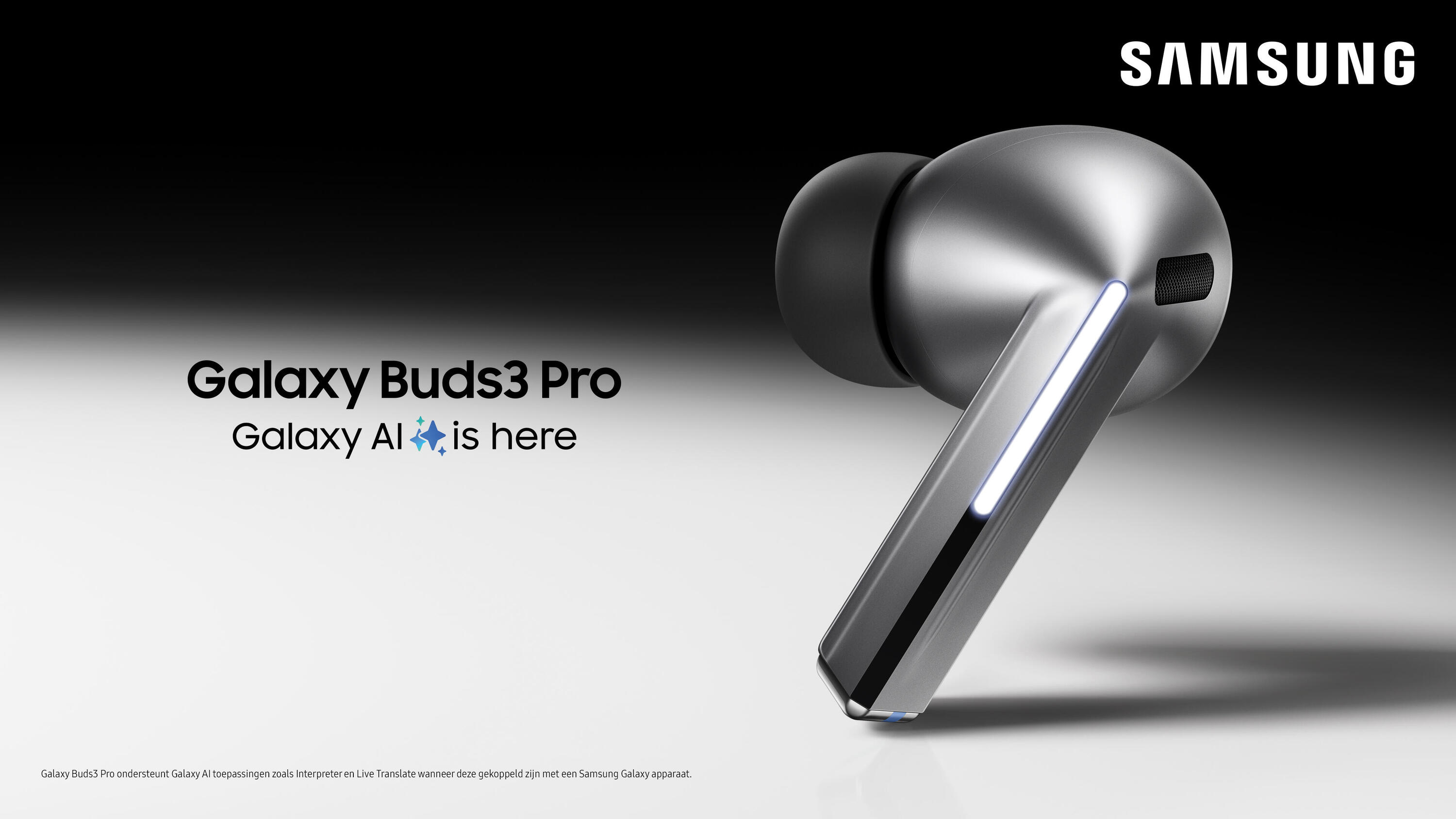 Galaxy Buds3 Pro Draadloze oordopjes met Bluetooth - Silver 3/9