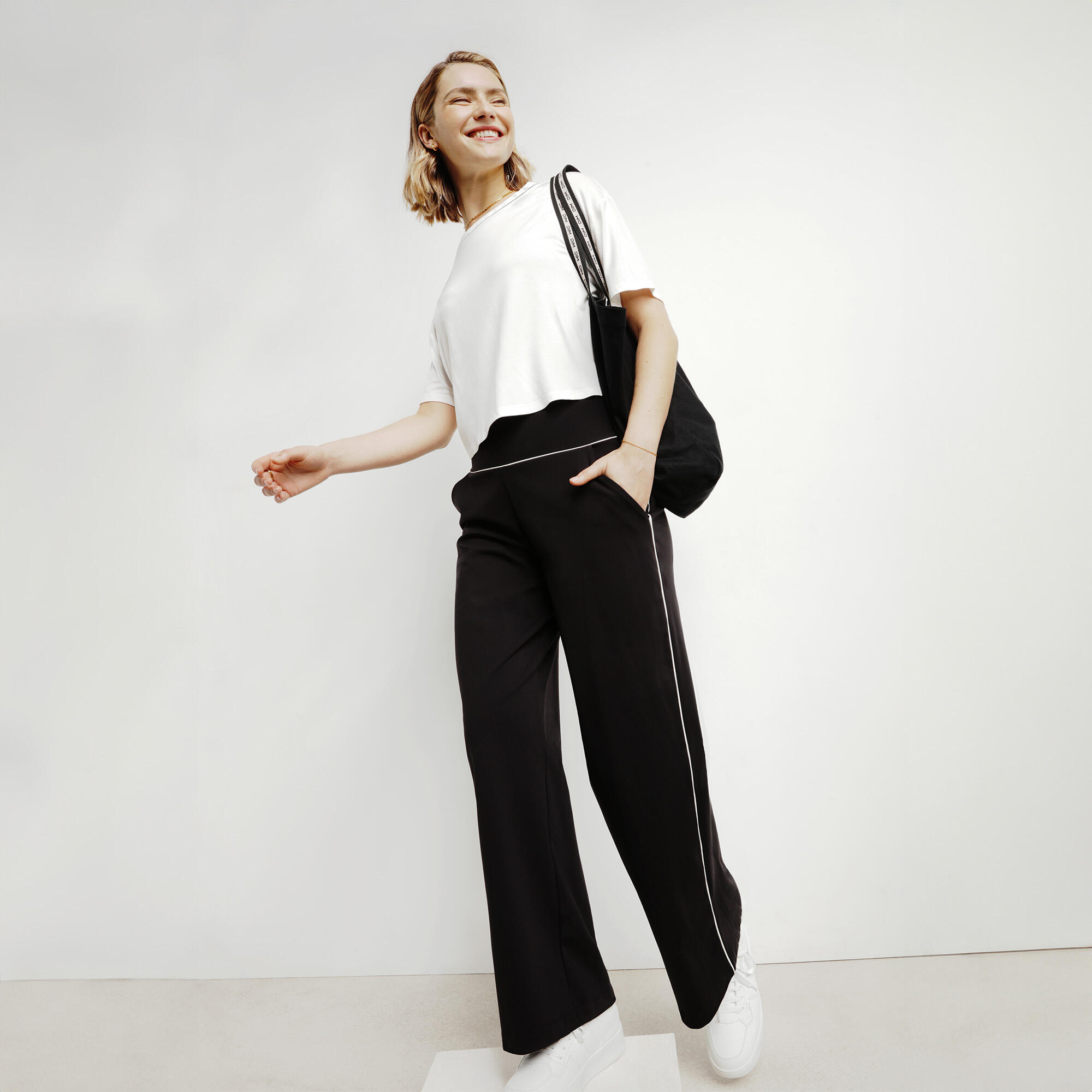 Pantalon de Sport évasé Femme Dim Move 5/7