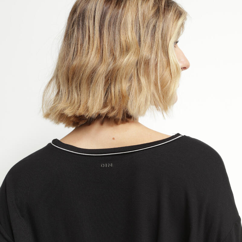 T-Shirt Court Col Rond Femme Dim Move