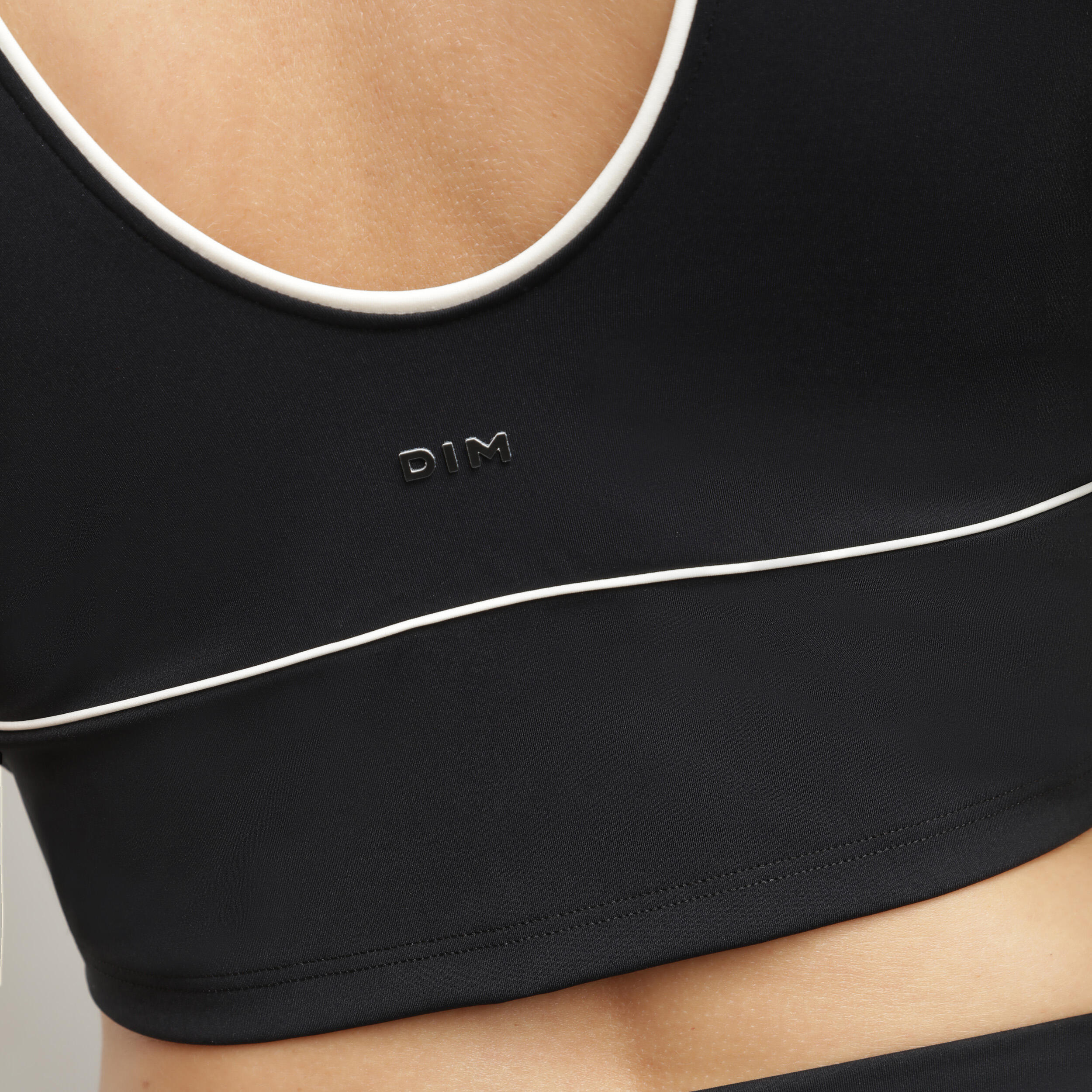 Crop top col V Femme Dim Move 5/7
